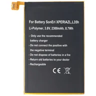 Baterie do telefonów - Bateria odpowiednia dla Sony Ericsson XPERIA ZL, L35h, Li-Polymer, 3,8V, 2300mAh, 8,7Wh, wbudowana, bez narzędzi - miniaturka - grafika 1