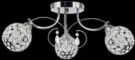 Lampy sufitowe - ELEM Elegancka lampa sufitowa z kryształkami chromowana 8965/3 8C z serii WENUS - miniaturka - grafika 1