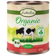 Mokra karma dla psów - Korzystny pakiet Lukullus Organic Adult, 12 x 800 g - Wołowina z jabłkiem (bez glutenu) - miniaturka - grafika 1