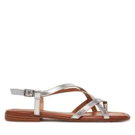 Sandały damskie - Sandały s.Oliver 5-28103-44 Srebrny - miniaturka - grafika 1