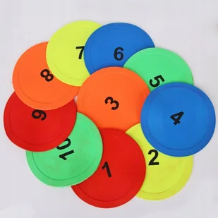 Pole do zabaw z numerami-krążek 15cm-10szt - Zabawki interaktywne dla dzieci - miniaturka - grafika 1