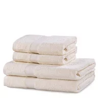 Ręczniki - DecoKing DecoKing - Komplet Ręczników Bawełnianych Ecru MARINA GŁADKIE - 2*70x140+ 2*50x100 - miniaturka - grafika 1