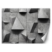 Fototapety - Fototapeta, Geometryczne kształty beton 3D (Rozmiar 254x184) - miniaturka - grafika 1