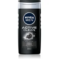 Żele pod prysznic dla mężczyzn - Nivea Nivea Men Active Clean żel pod prysznic 250 ml dla mężczyzn 50153 - miniaturka - grafika 1