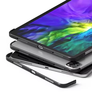 Ringke Frame Shield etui samoprzylepna ochronna ramka na boki iPad Pro 11'' 2020 / iPad Pro 11'' 2018 srebrny (Apple Pencil Friendly) (ACFS0002) - Etui i futerały do telefonów - miniaturka - grafika 4