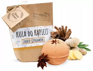 Kule Do Kąpieli Musująca Kula Imbir Cynamon Natura - Kosmetyki do kąpieli - miniaturka - grafika 1