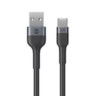 Kable USB - Kabel USB - USB Typ-C FOREVER Flexible 3A 1m Czarny - miniaturka - grafika 1