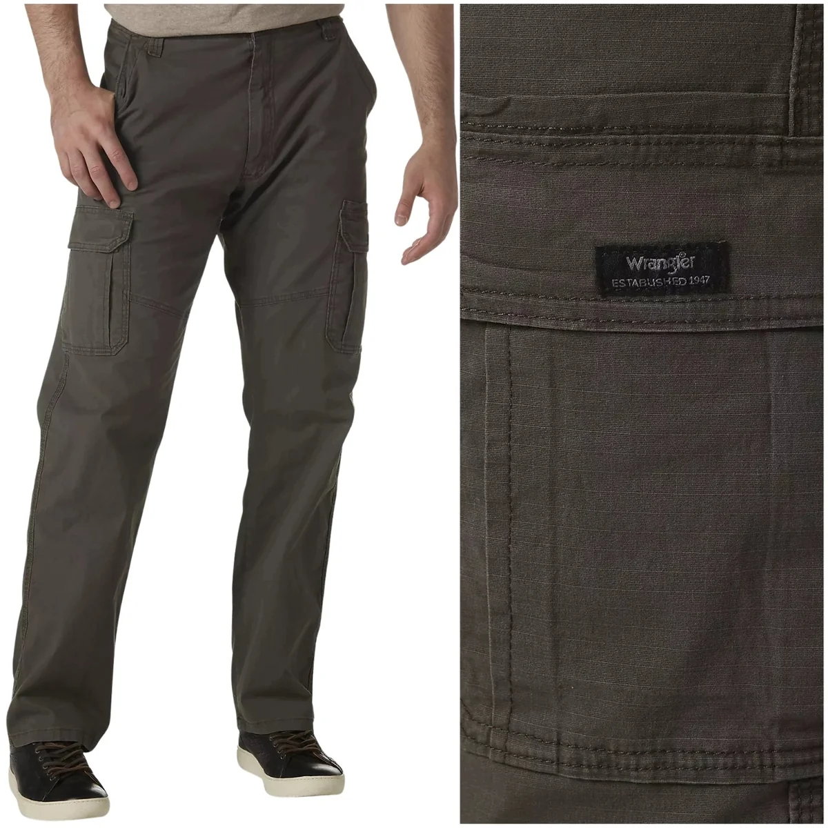 Wrangler Relaxed Cargo Pant luźne spodnie materiałowe bojówki W50 L32