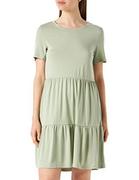 Sukienki - VERO MODA Vmfilli Calia Ss Short Dress Ga Noos sukienka damska, Desert Sage, XS - miniaturka - grafika 1