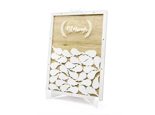 Party Deco Drewniana księga gości weselnych Blessings KG3 - Wesele i ślub - miniaturka - grafika 3