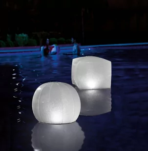 Intex Light Cube do pływania Dock  gry Ride IT on Wheels 28694 - Materace dmuchane i koła do pływania - miniaturka - grafika 1