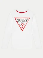 Bluzki damskie - Guess Bluzka L84I29 K8HM0 Biały Regular Fit - miniaturka - grafika 1