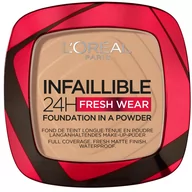 Podkłady do twarzy - Fresh L'Oreal Paris Infaillible 24H Wear Foundation In A Powder matujący podkład do w pudrze 140 Golden Beige 9g 108444-uniw - miniaturka - grafika 1