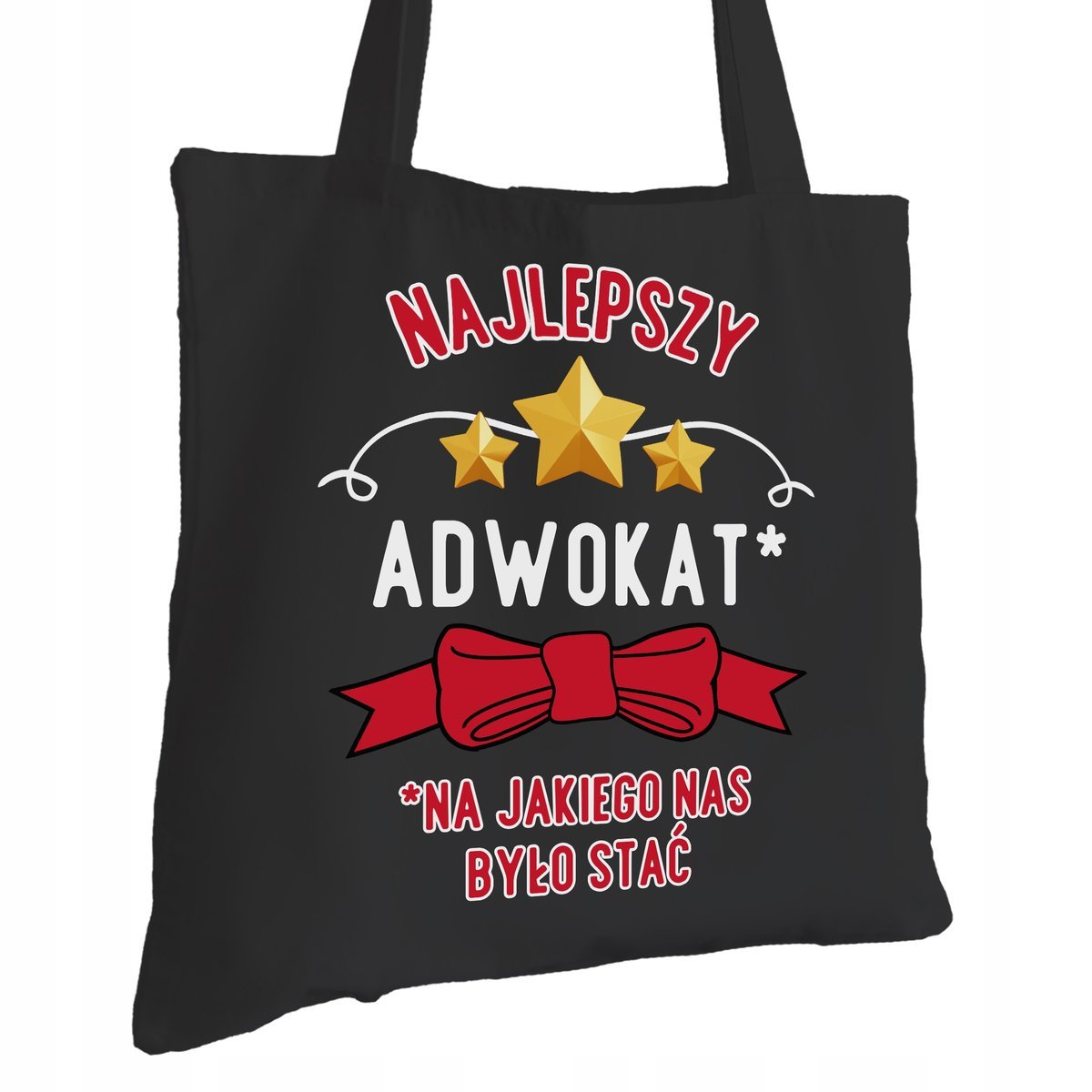 Torba Bawełniana dla Adwokata Czarna Na Prezent ekologiczna Trwały Nadruk