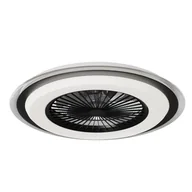 Wentylatory sufitowe - Lampownetylator Majola czarno-biały śr. 60 cm 6400 lm LED Inspire - miniaturka - grafika 1