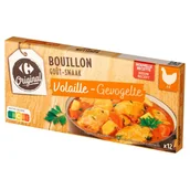 Buliony i przyprawy w kostkach - Carrefour Original Bulion drobiowy w kostkach 120 g (12 x 10 g) - miniaturka - grafika 1
