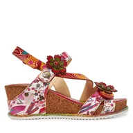 Sandały damskie - Sandały Laura Vita Bonito 27 Czerwony - miniaturka - grafika 1