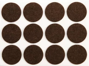 Vorel Podkładki filcowe 28 mm brązowe 12 sztuk 74853 - Meble modułowe i akcesoria - miniaturka - grafika 3