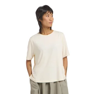 Damska koszulka Jack Wolfskin TRAVEL T W cotton white heather - XS - Koszulki i topy damskie - miniaturka - grafika 1