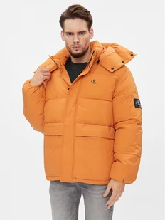 Calvin Klein Jeans Kurtka zimowa J30J323709 Pomarańczowy Relaxed Fit - Kurtki męskie - miniaturka - grafika 1