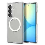 Etui i futerały do telefonów - Etui do Galaxy Z Fold 7 Spigen AirSkin Mag MagSafe Clear/White - miniaturka - grafika 1