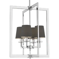 Lampy sufitowe - Lampa stylowa wisząca LONDON P04021CH-BK - Cosmo Light - miniaturka - grafika 1
