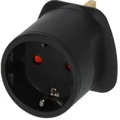 Kable komputerowe i do monitorów - Brennenstuhl styk ochronny adapter podróżny (13 A, 250 V) 1508533 - miniaturka - grafika 1