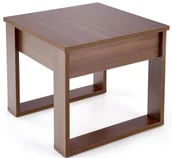 Ławy i stoliki kawowe - Kwadratowa ława z szufladą ciemny orzech Z2-P94 - miniaturka - grafika 1