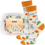 Skarpetki damskie - Skarpetki damskie SOXO ryba w galarecie w pudełku-35–40 - miniaturka - grafika 1