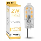 Żarówki LED - Żarówka Led G4 2W mini Silikon Biała Ciepła 12V Ac/dc - miniaturka - grafika 1