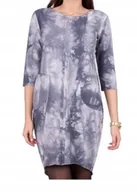 Sukienki - SUKIENKA DRESOWA DAMSKA PLUS SIZE PREMIUM OKAZJA - miniaturka - grafika 1