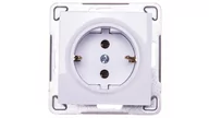 Gniazdka elektryczne - Ospel Impresja biały gniazdo pojedyncze +0) SCHUKO GP-1YS/m/00 GP-1YS/m/00 - miniaturka - grafika 1