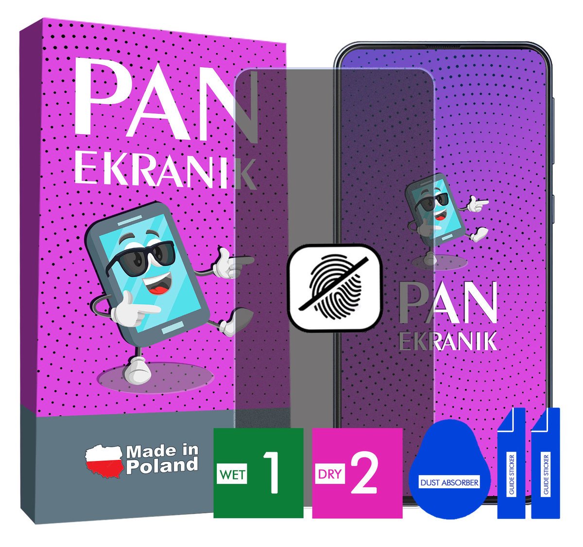 FOLIA 5D PRYWATYZUJĄCA MATOWA DO SAMSUNG GALAXY M20 CAŁY EKRAN ORYGINALNA