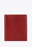Etui na dokumenty i karty - Etui na karty skórzane klasyczne czerwone - miniaturka - grafika 1