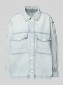 Kurtki damskie - Kurtka jeansowa o kroju oversized z mieszanki bawełny i lyocellu - miniaturka - grafika 1