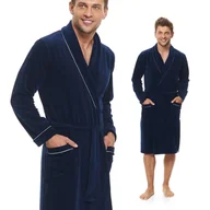 Piżamy damskie - Szlafrok męski DOCTOR NAP 6063 navy blue M - miniaturka - grafika 1