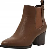 Botki damskie - ESPRIT BOTKI DAMSKIE BRĄZOWE NA OBCASIE NA ZAMEK 39 Ż8C - Esprit - miniaturka - grafika 1