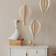 Wyposażenie pokoiku dziecięcego - Drewniane balony 3D zestaw do pokoju dziecka - miniaturka - grafika 1