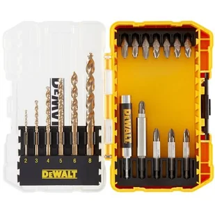 DeWALT zestaw 19 szt. końcówek 1/4" + wiertła HSS-G EXTREME2, SMALL TOUGH CASE+, DeWALT [DT70711] DT70711-QZ - Bity - miniaturka - grafika 1