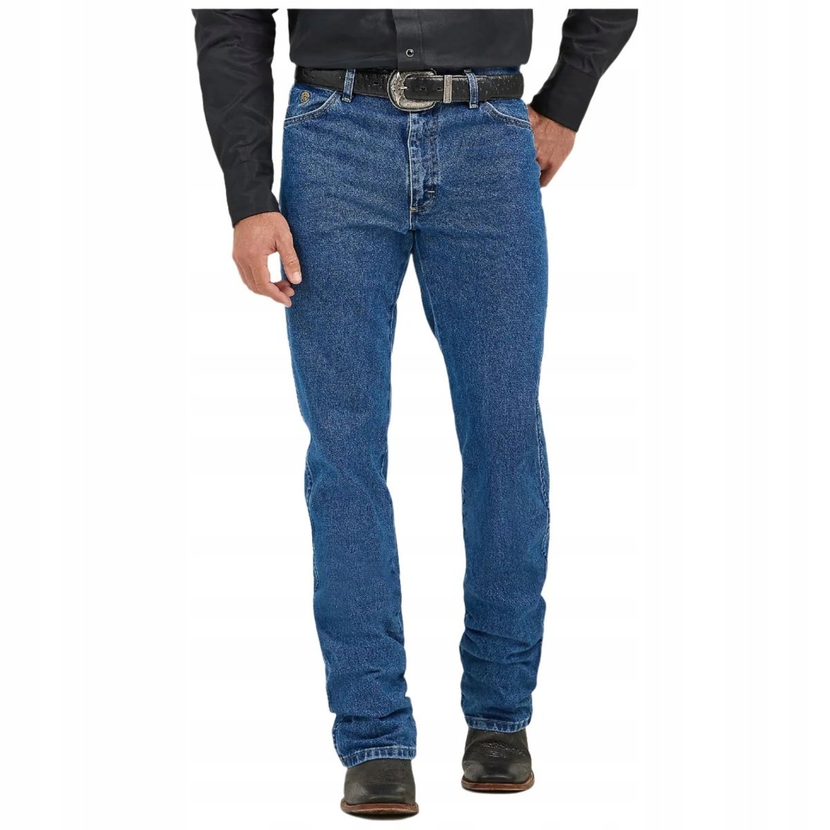 WRANGLER JEANSY MĘSKIE PROSTE NIEBIESKIE BAWEŁNA 32X36 7BA