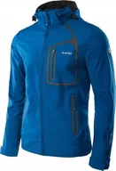 Kurtki męskie - Męska Kurtka Przejściowa Softshell Membrana 10000MM Hi-tec Nils Granat XXL - miniaturka - grafika 1