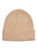 Czapki damskie - Pieces Czapka beanie w kolorze beżowym - miniaturka - grafika 1