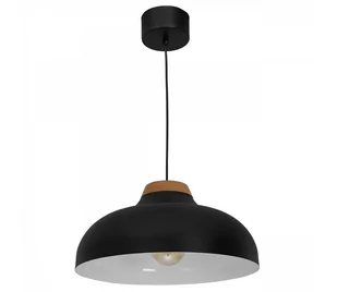Luminex Burgos 1991 lampa wisząca zwis 1x60W E27 czarna - Lampy sufitowe - miniaturka - grafika 2