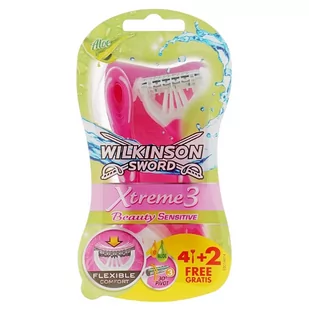 Wilkinson Xtreme3 Beauty Sensitive jednorazowe maszynki do golenia dla kobiet 6szt - Depilacja - miniaturka - grafika 1