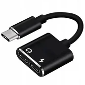 Adaptery i przejściówki - CO2 ADAPTER 2X USB-C PRZEJŚCIÓWKA KABEL USB TYP C DO SAMSUNG APPLE XIAOMI Z DAC - miniaturka - grafika 1