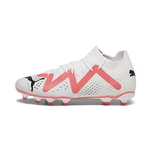 PUMA Męskie buty piłkarskie Future Match Fg/Ag, Puma White PUMA Black Fire Orchidea, 48.5 EU - Piłka nożna - miniaturka - grafika 1