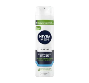 Nivea For Men: żel do golenia sensitive 200ml - Kosmetyki do golenia - miniaturka - grafika 1