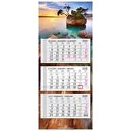 Kalendarze - Kalendarz 2026 trójdzielny główka płaska Chorwacja - kalendarz - miniaturka - grafika 1