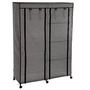 5five Simple Smart Szafa tekstylna na ubrania 118x48x168 cm czarna 216744000 - Szafy - miniaturka - grafika 1