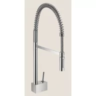 Baterie kuchenne - Hansgrohe 12803800 Starck Jednouchwytowa bateria kuchenna 240 Semi-Pro stal szlachetna - miniaturka - grafika 1